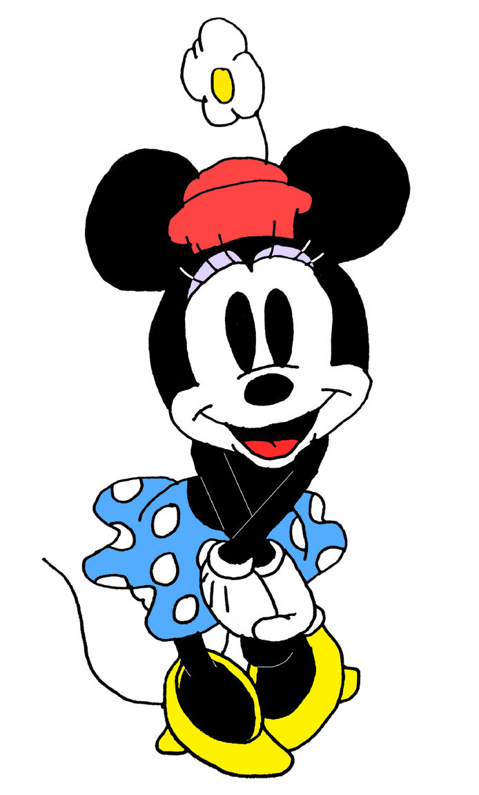 Minnie Color:blue Minnie Mouse Color In