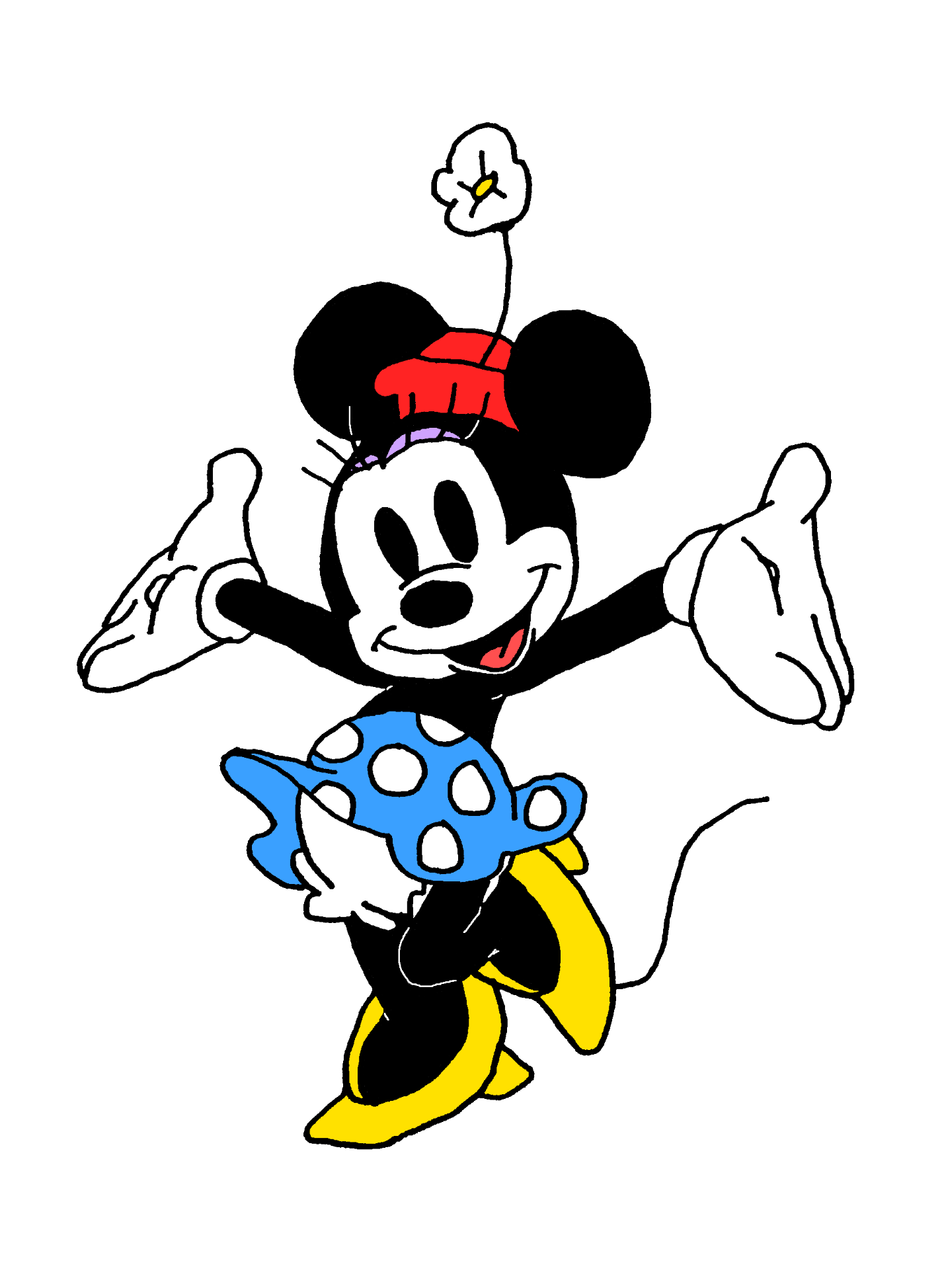 Minnie Color:blue What Color Minnie Mouse