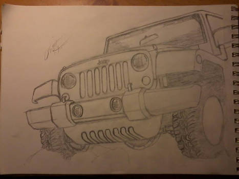Jeep Wrangler Reference Sketch