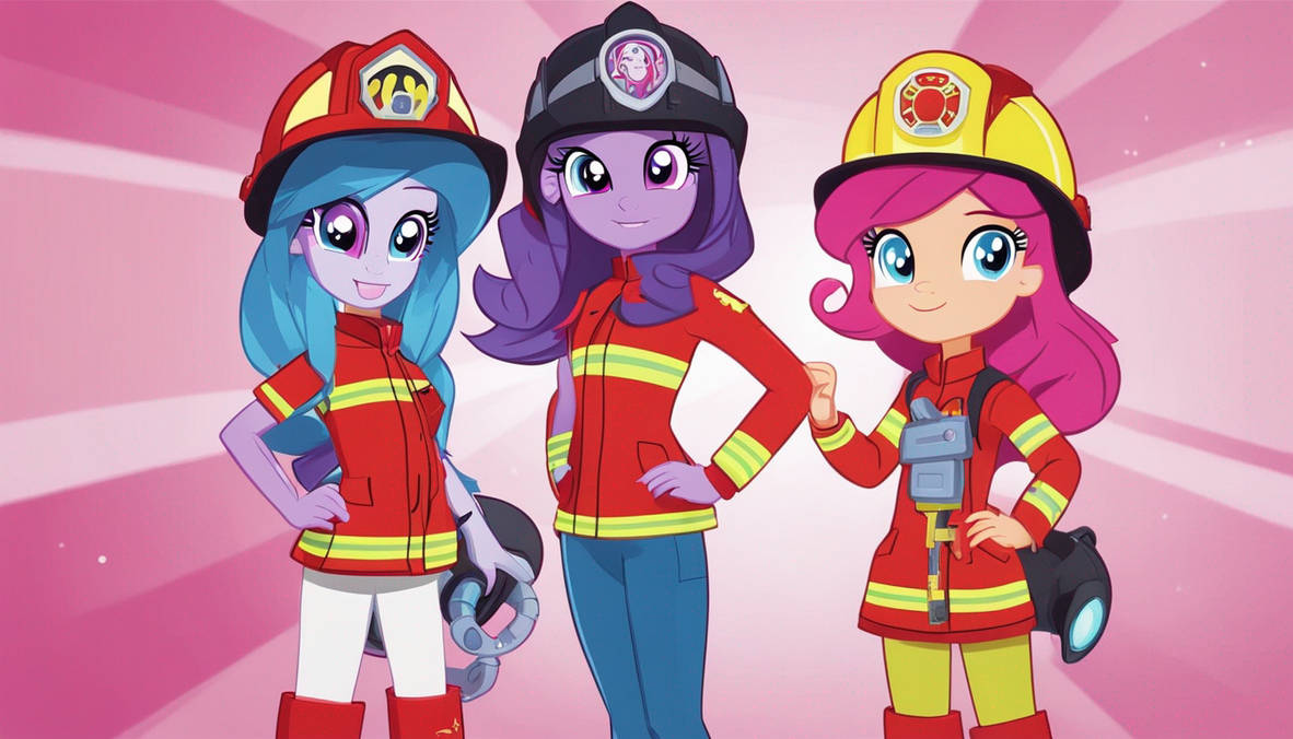 Mlp Fire Rescue My Little Pony Equestria Girls Firefighter Pre Tee by disneyfan2005 on ...