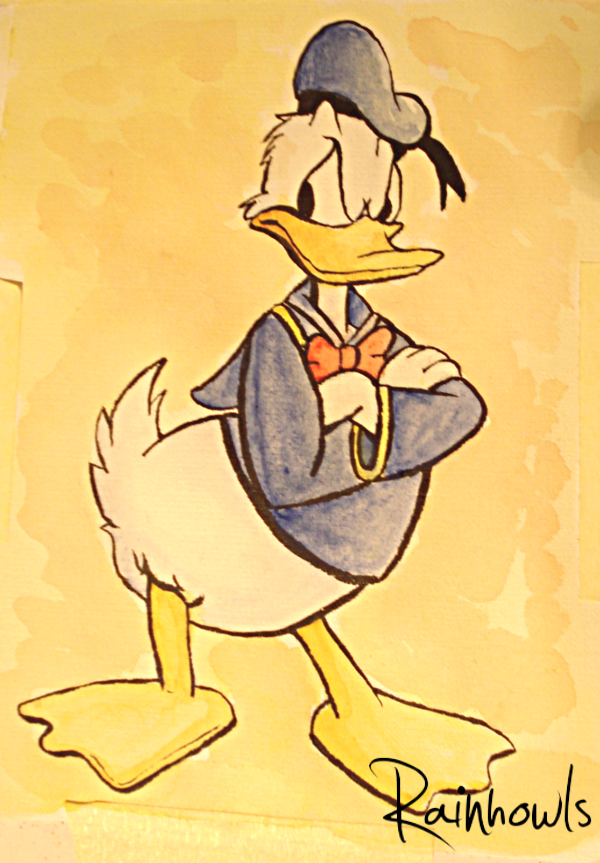 Childhood in watercolors - #1 Donald Duck