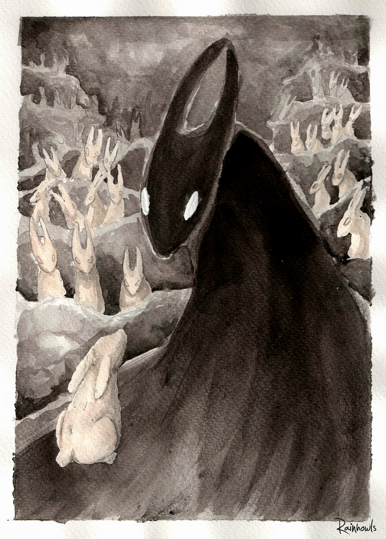 El-ahrairah and the Black Rabbit by rainhowlspl on DeviantArt
