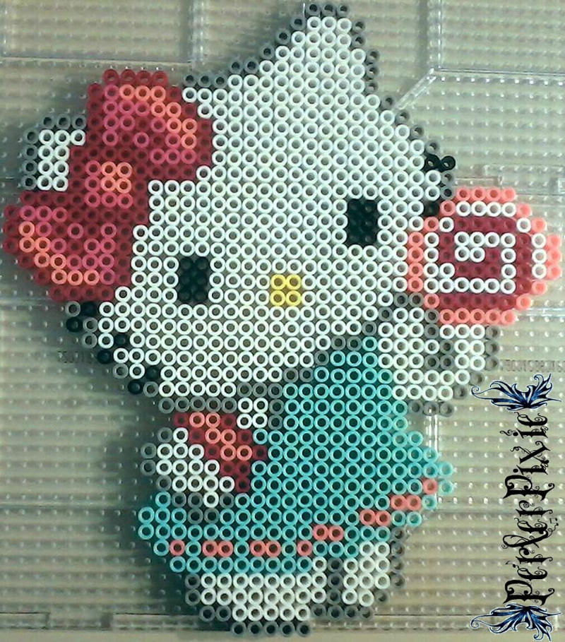 HK - Hello Kitty And Mimmy Perler Bead Things by worldofcaitlyn on  DeviantArt