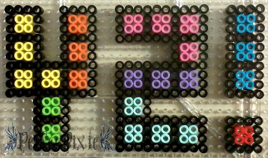 Tetris Letters - Y, Z, ! by PerlerPixie on DeviantArt