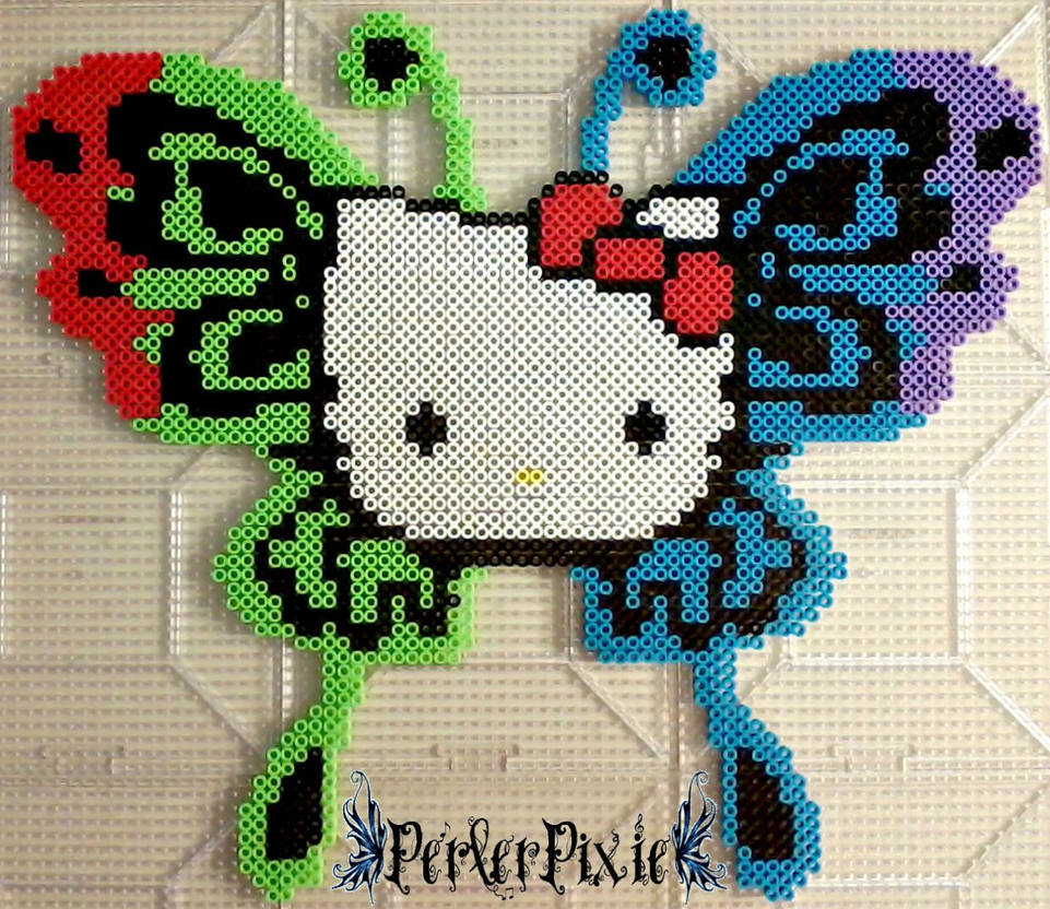HK - Hello Kitty And Mimmy Perler Bead Things by worldofcaitlyn on  DeviantArt