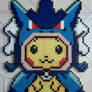 Pikachu in a Gyarados Hoodie