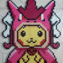 Pikachu in a Shiny Gyarados Hoodie