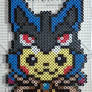 Pikachu in a Mega Lucario Hoodie