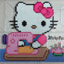 Sewing Hello Kitty