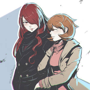 Mitsuru and Yukari Sketch