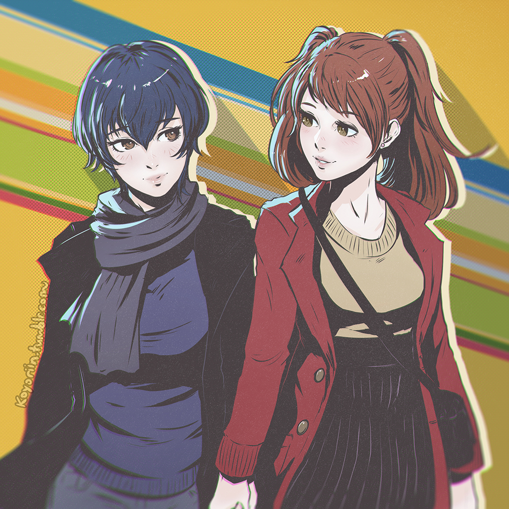 Naoto and Rise Sketch