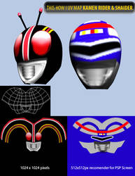 This How I Uv Map Kamen Rider Shaider