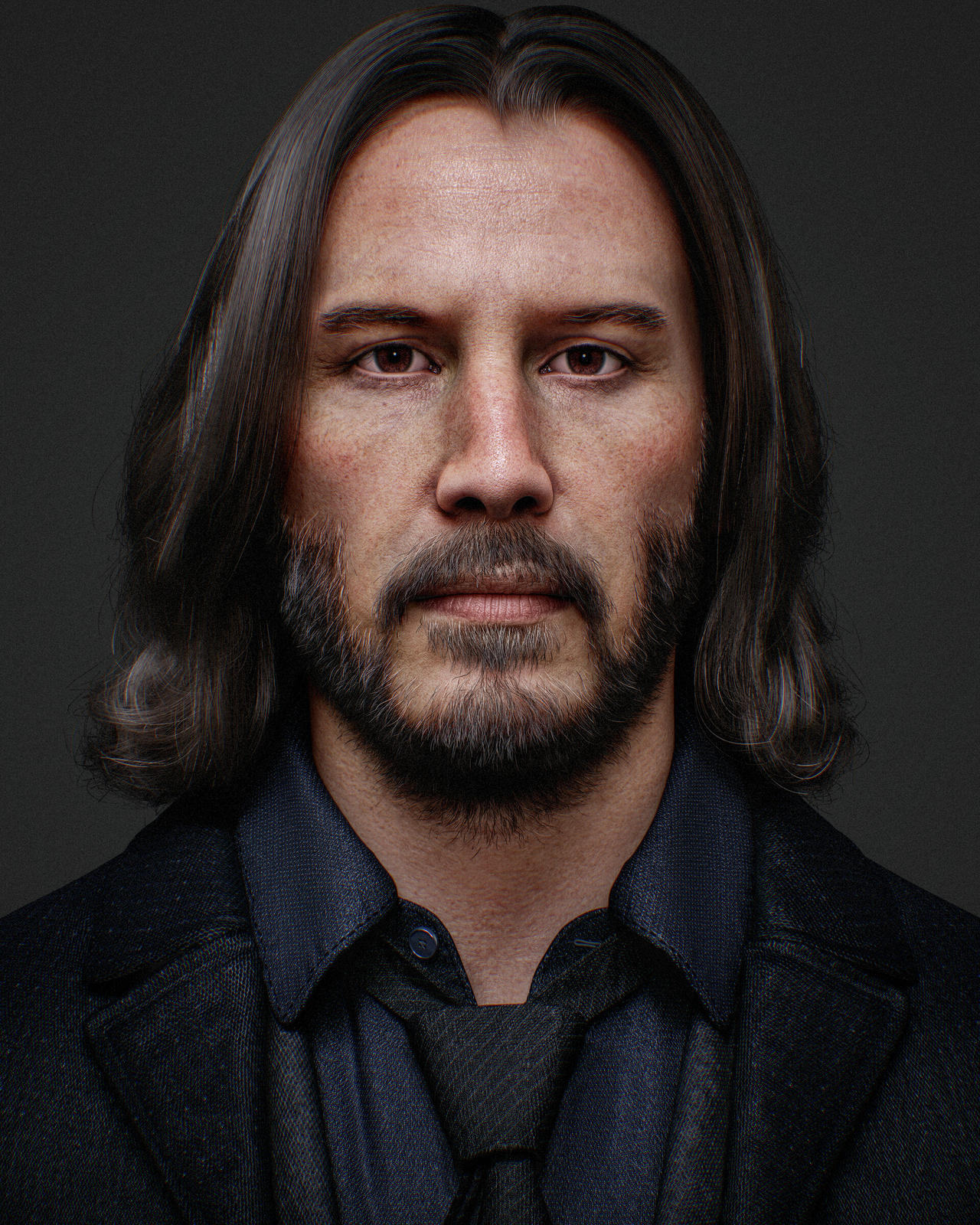 Make of Keanu Reeves by ArcaIrtem on DeviantArt
