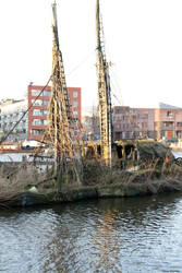 old boat in the egg lake