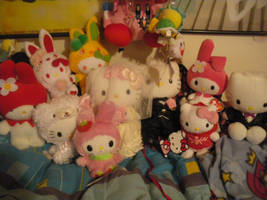 my sanrio plushies