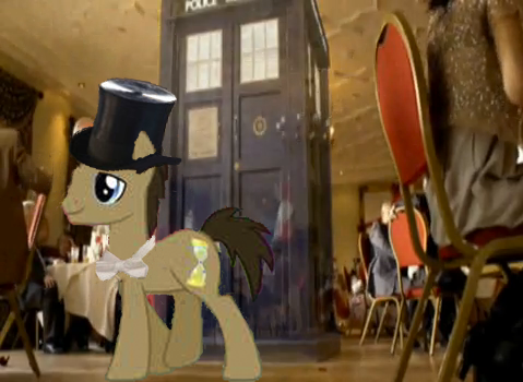 dr whooves arrives at amy and rorys wedding XD