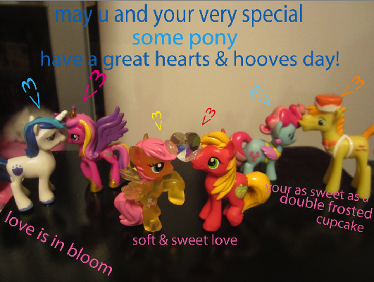 hearts and hooves day aka valentines day card