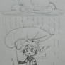 Chibi Len under the rain