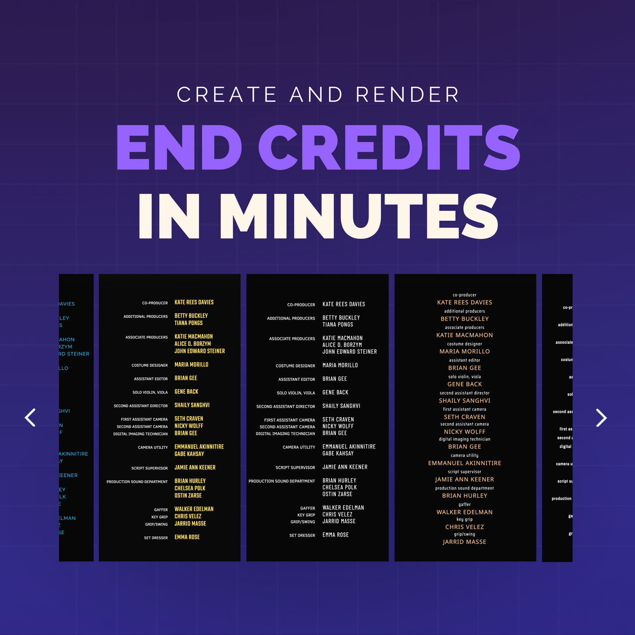 End Credits Template Scrollx by Scrollx234 on DeviantArt