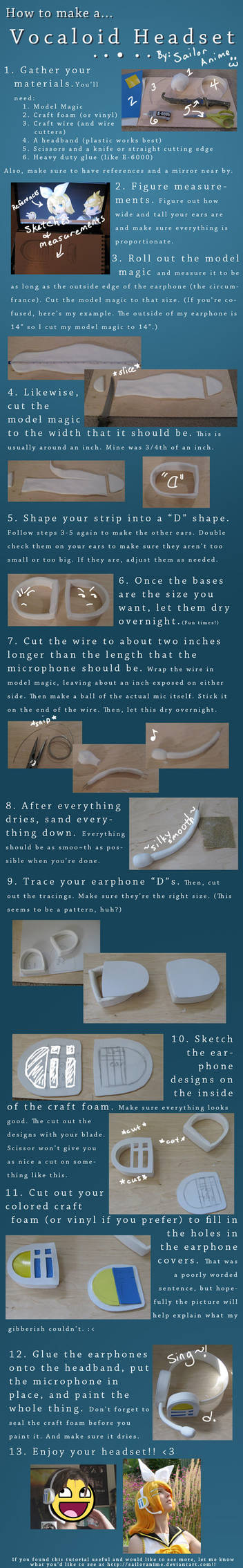 Vocaloid Headset Tutorial by SailorAnime