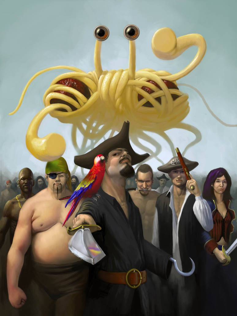 The Flying Spaghetti Monster by EthicallyChallenged