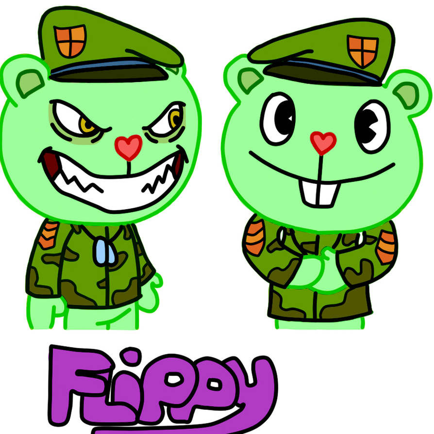 HTF: Evil Flippy + Good Flippy by TF2Fan887 on DeviantArt