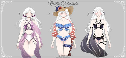 Outfits Adoptable Batch | Auction [OPEN] by attakai-yuki