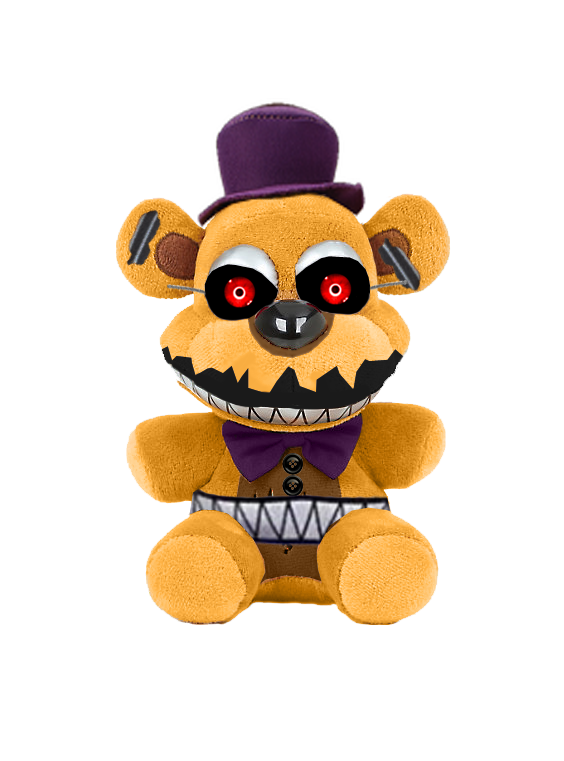 Nightmare Fredbear Plush v2 by KeonLuna on DeviantArt