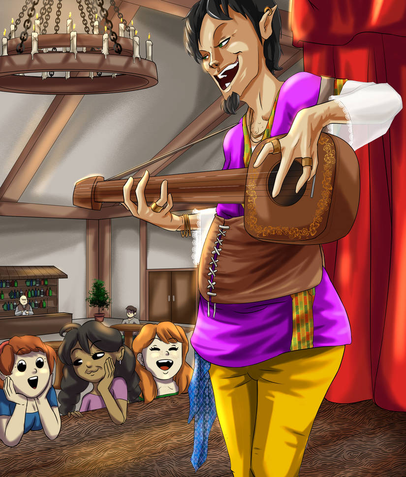 Adventurers - Wandering Bard by FieryJinx