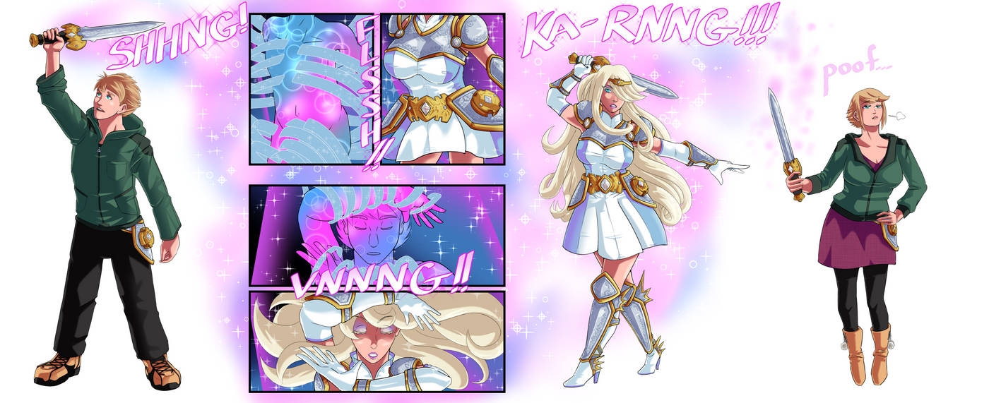 COMMISSION: Magical Girl Transformation by FieryJinx on DeviantArt
