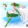 COMMISSION: Princess Shaymin Sky Forme