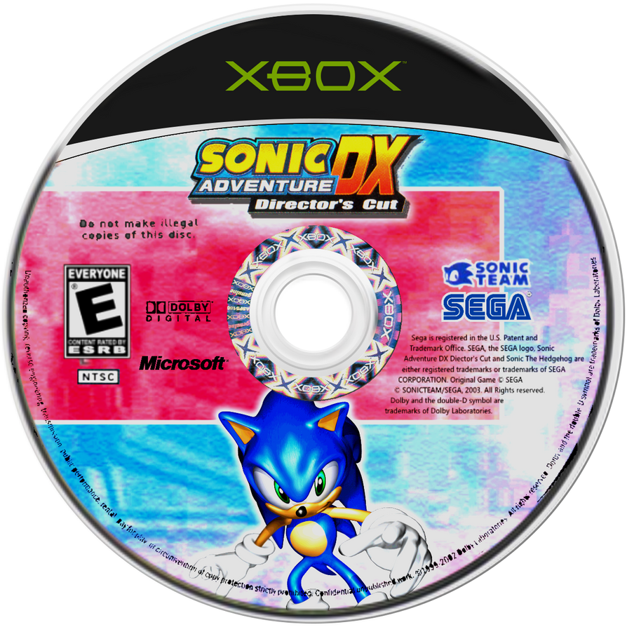 Sonic Adventure DX 2003 Original Xbox Disc by SonicLoud1213 on