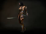 Warrior Woman 1 by muddychickn