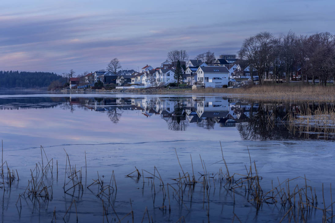 Houses by the lake