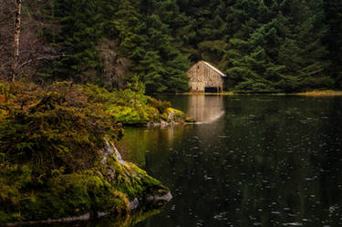 Boat house at Kjesset