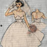 updated wedding dress sketch