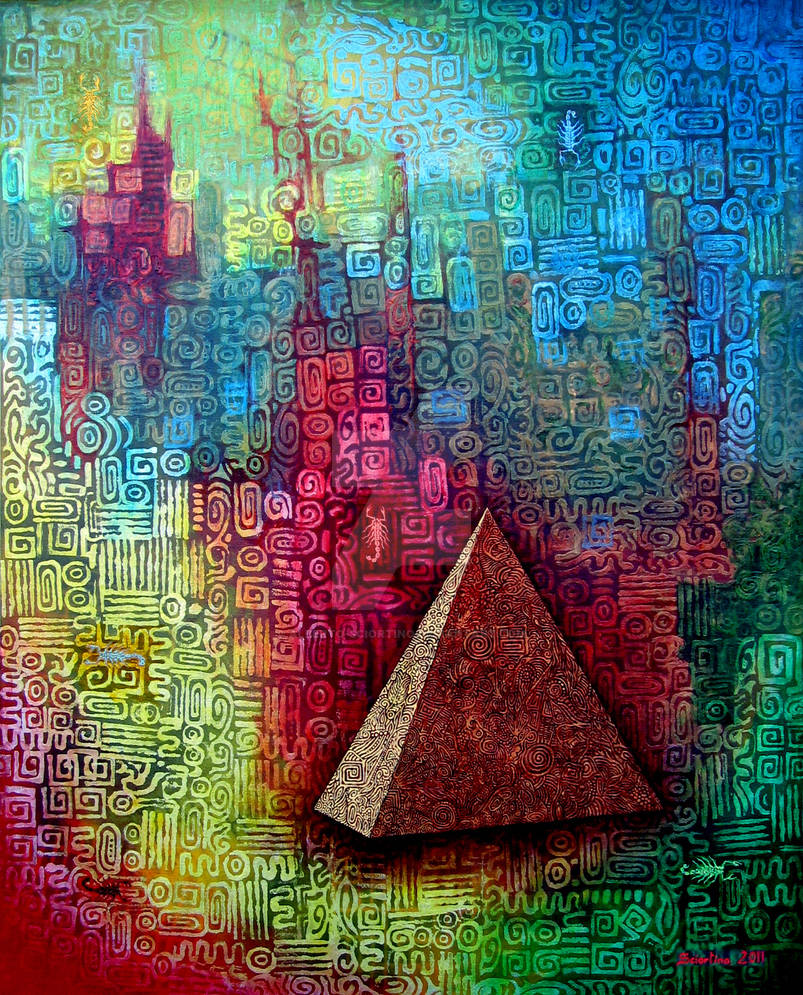 Art description. Пирамиды арт. Пирамида абстракция. Фон искусство творчество.