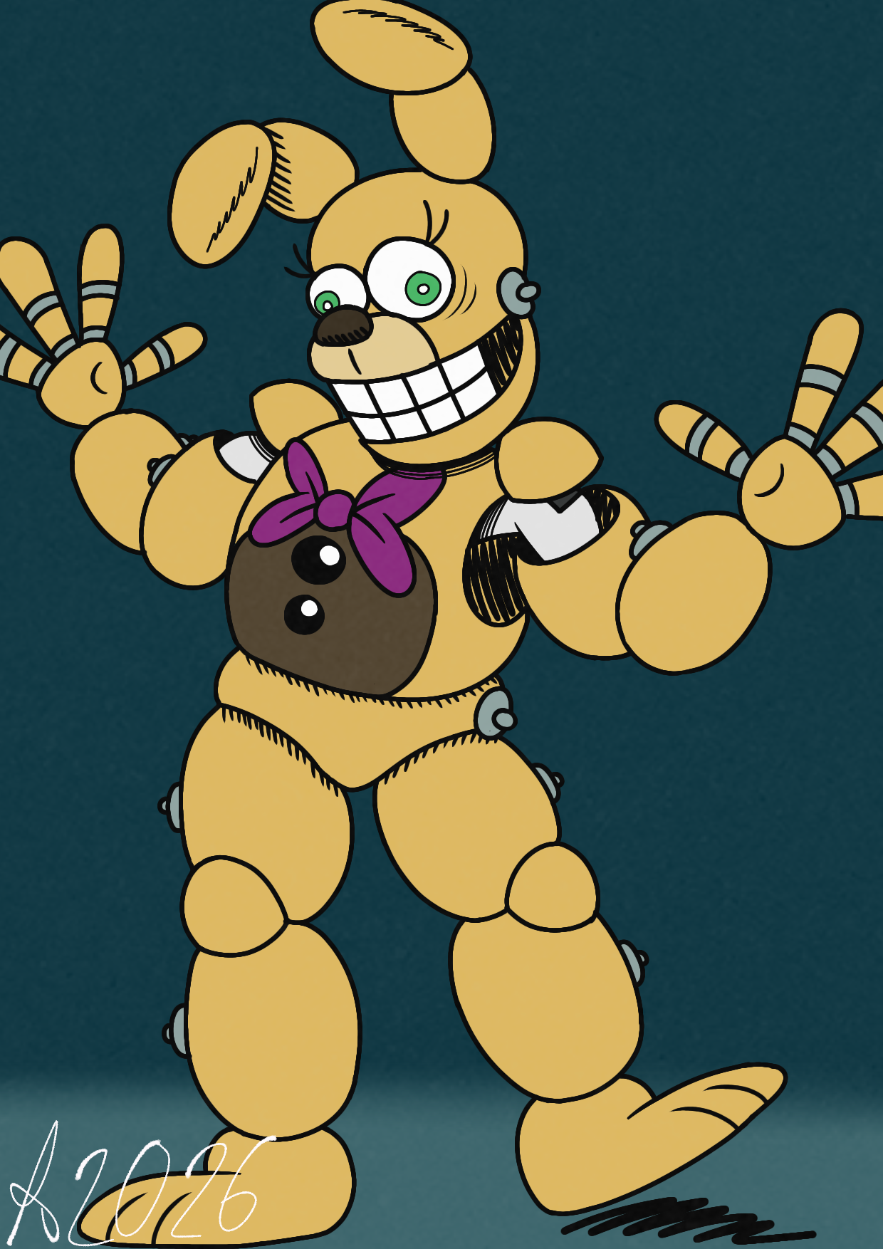 Springbonnie Face Bonbunny (Springbonnie) by MrGlitchtap09 on DeviantArt