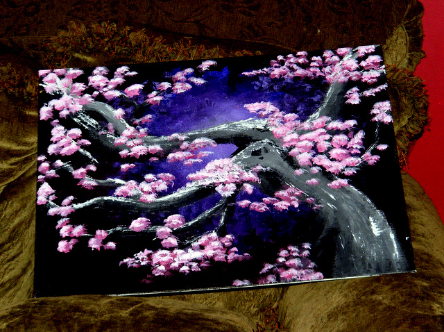 Cherry Blossoms - Oil Paint