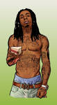 Lil' Wayne t-shirt design by Cloxboy