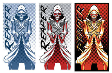 Reaper baseball bat graphics