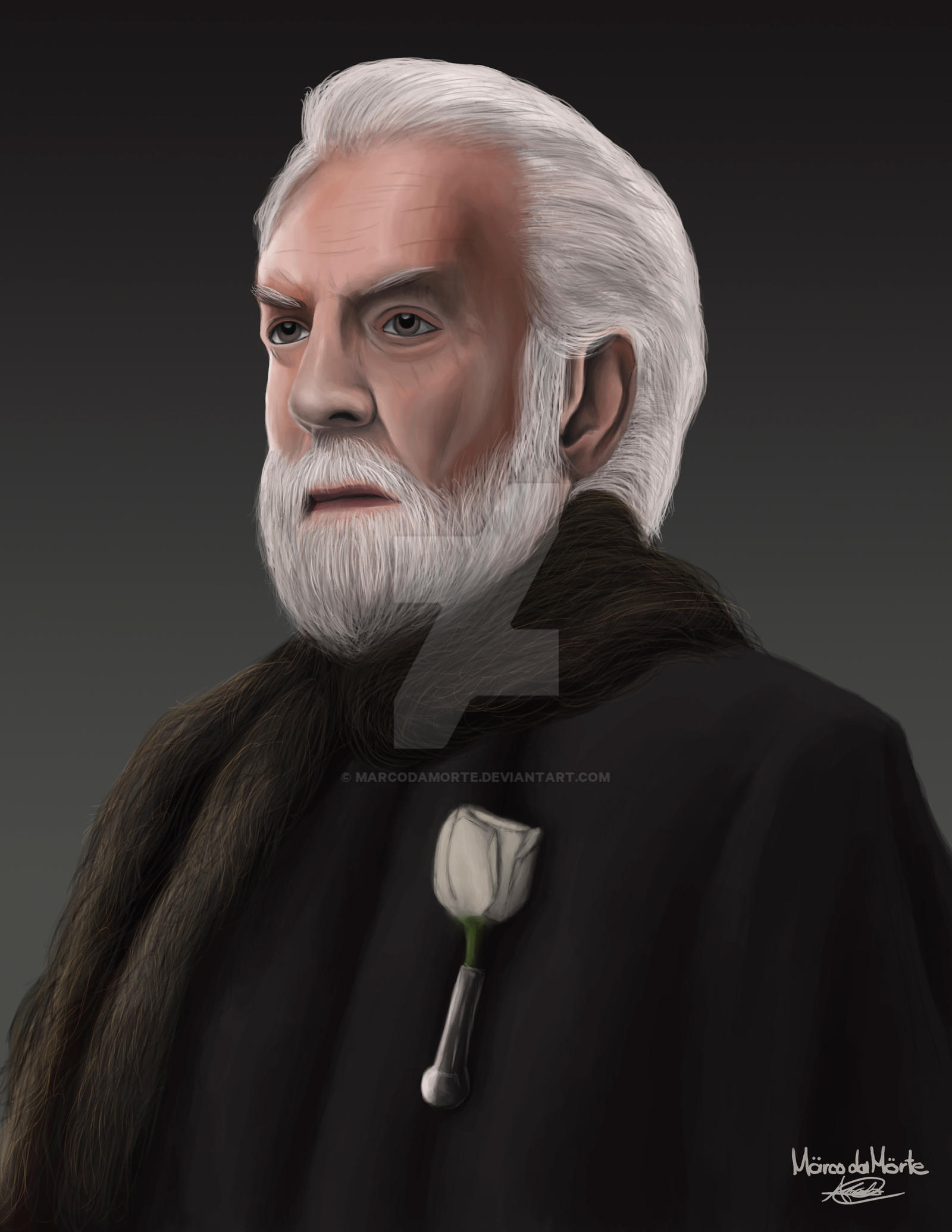President Snow by MarcoDaMorte on DeviantArt