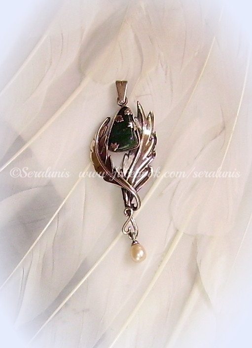 'Tear of the Elf' silver pendant (SOLD)