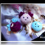 'The Three Graces' handmade plush keychains