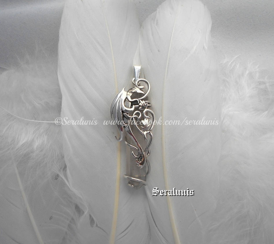 'Dragon soul', handmade sterling silver pendant by seralune