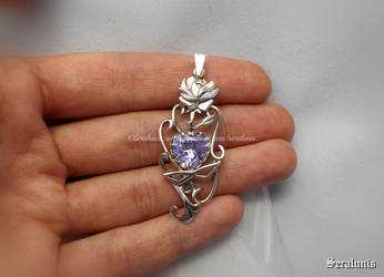 'Eternal love' handmade sterling silver pendant