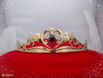 'Neo Queen Serenity' crown with pear shape zircon