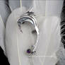 'Dragon Queen', handmade sterling silver ear cuff