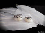 'Silver Serenade' sterling silver wedding rings by seralune