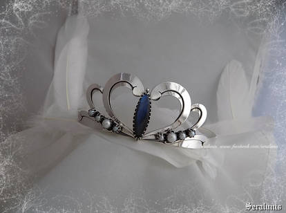 'Serenity' handmade sterling silver tiara